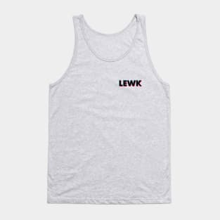 Lewk Glitch Black Small Logo Tank Top